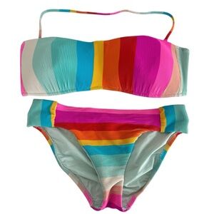 Trina Turk 25th Anniversary Bikini Size 14 Top / Size 10 Bottom READ DESCRIPTION